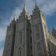 UNITED STATES - 2013/01/01: View of Salt Lake Temple on Historic Temple Square in Downtown Salt Lake City in Utah, USA.